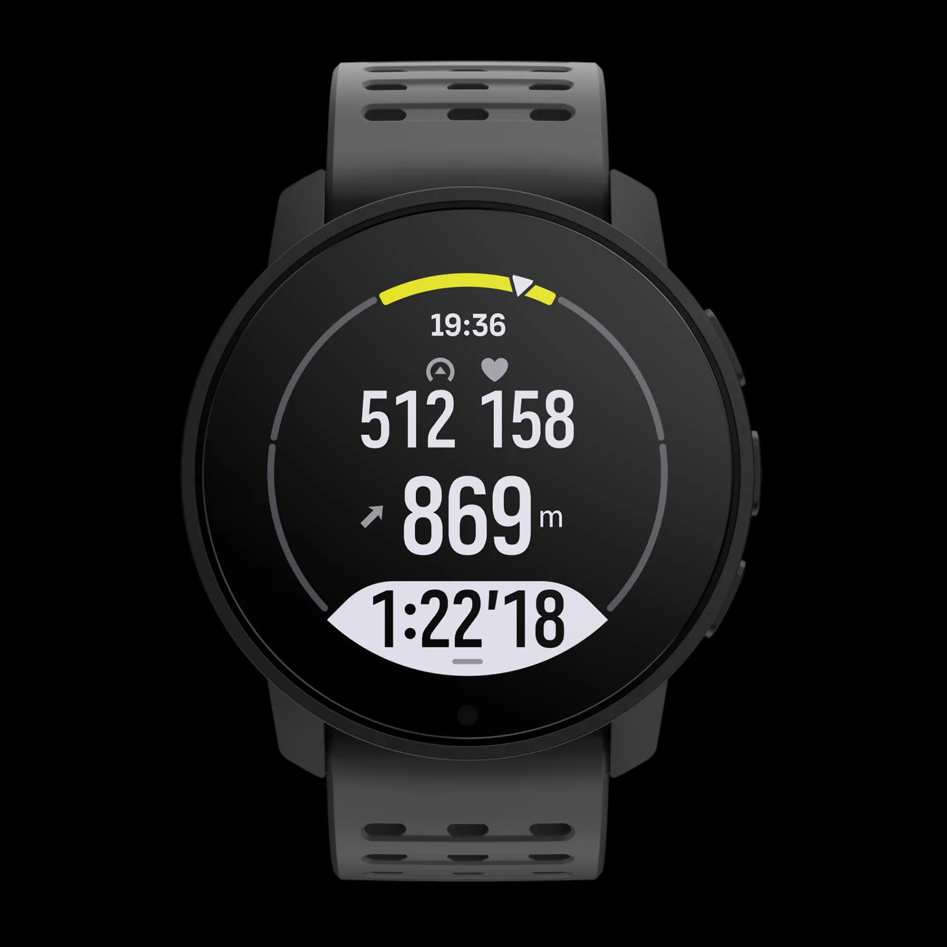 9 Peak Pro All Black, Multisportklocka Unisex