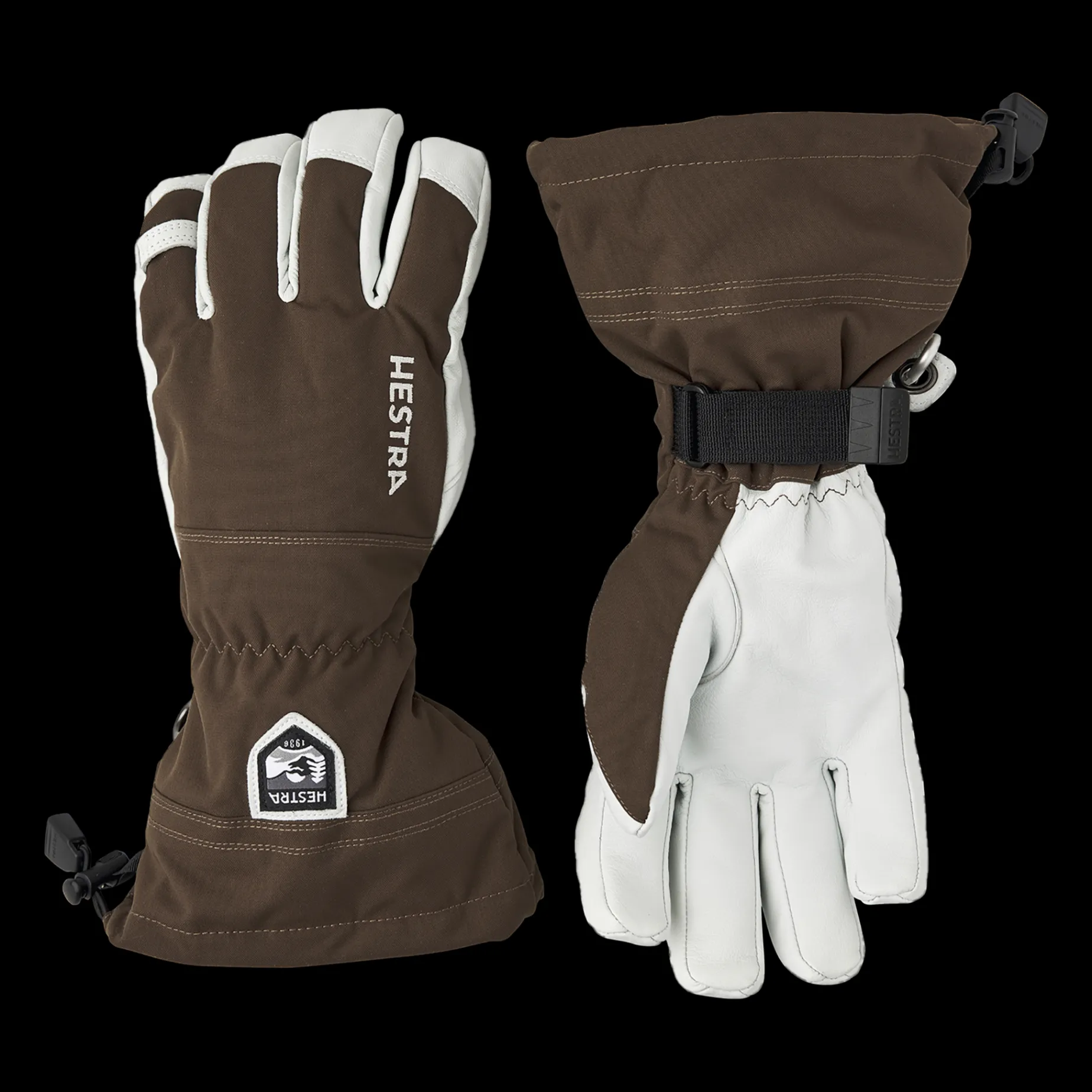 Alpine Glove Army Leather Heli Ski - 5 Finger 22/23