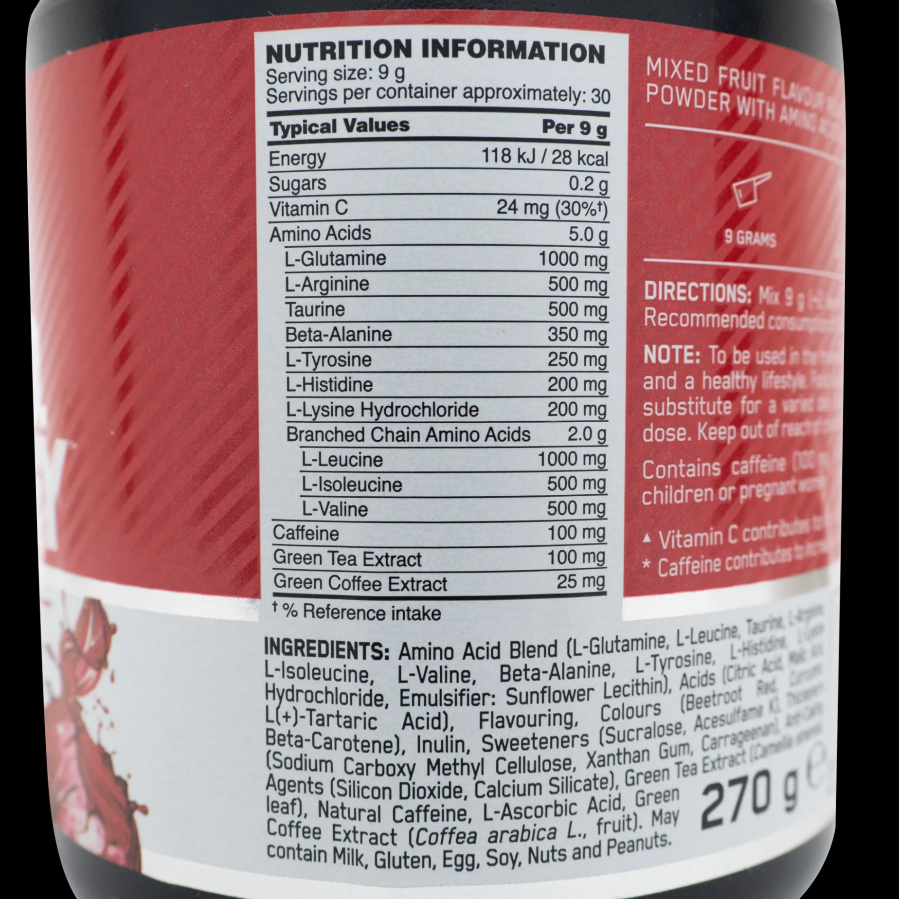 Amino Energy 270 G, Aminosyratillskott, Kosttillskott