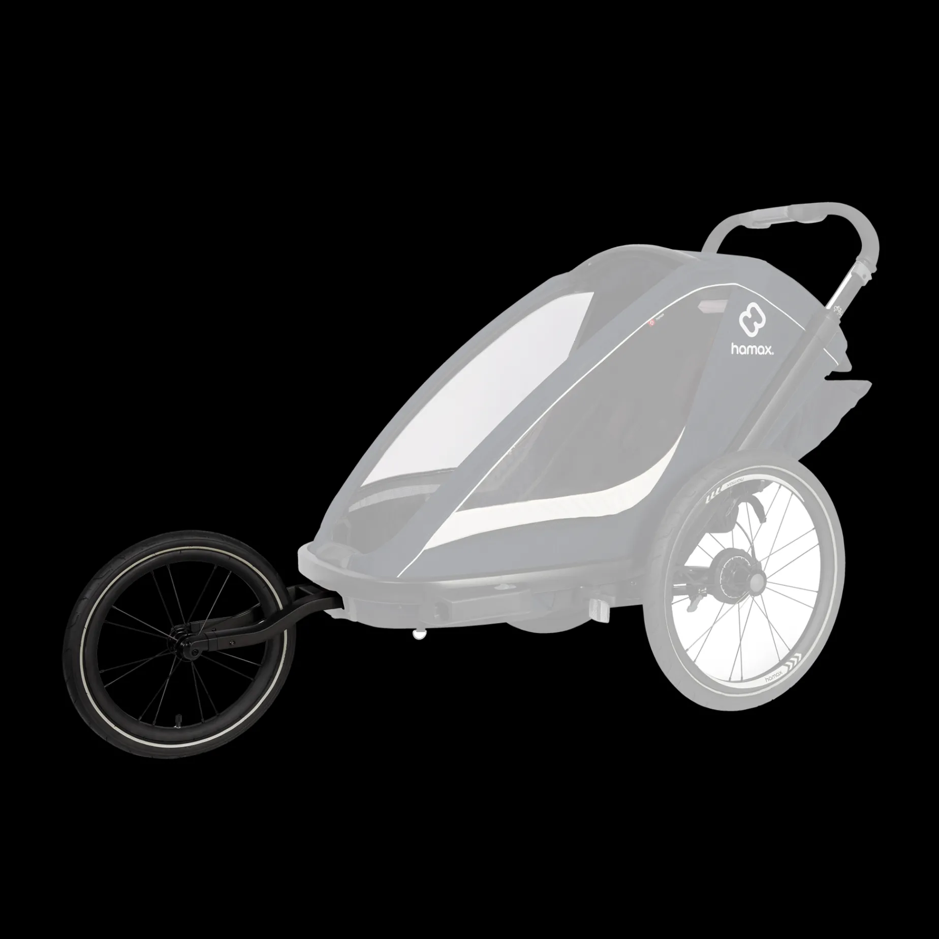 Breeze/Cocoon Jogger Kit, Jogginghjul For Hamax Breeze Cykelvagn, Jogginghjul, Cykelvagn