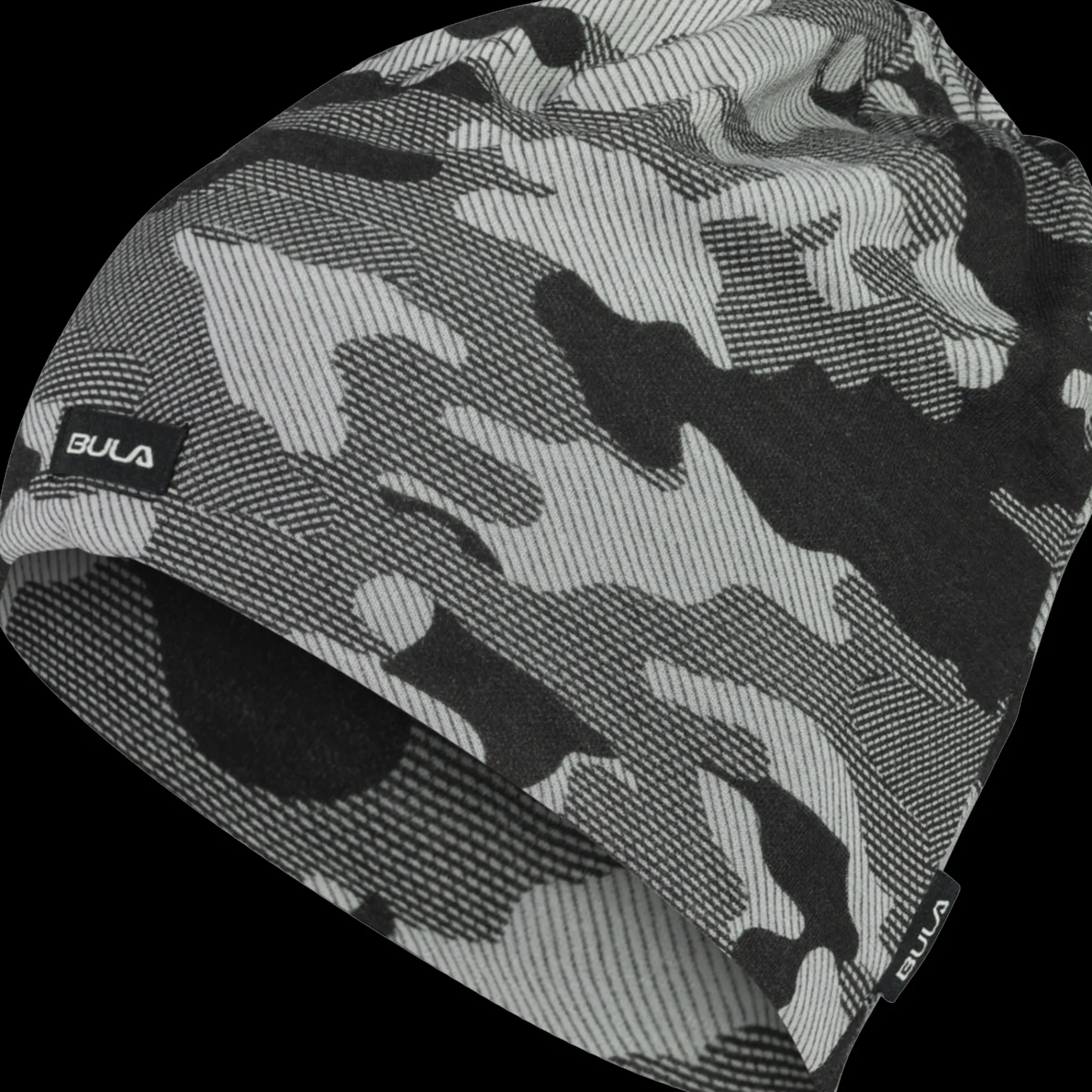 Camo Printed Wool Beanie, Mossa Unisex