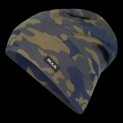 Camo Printed Wool Beanie, Mossa Unisex