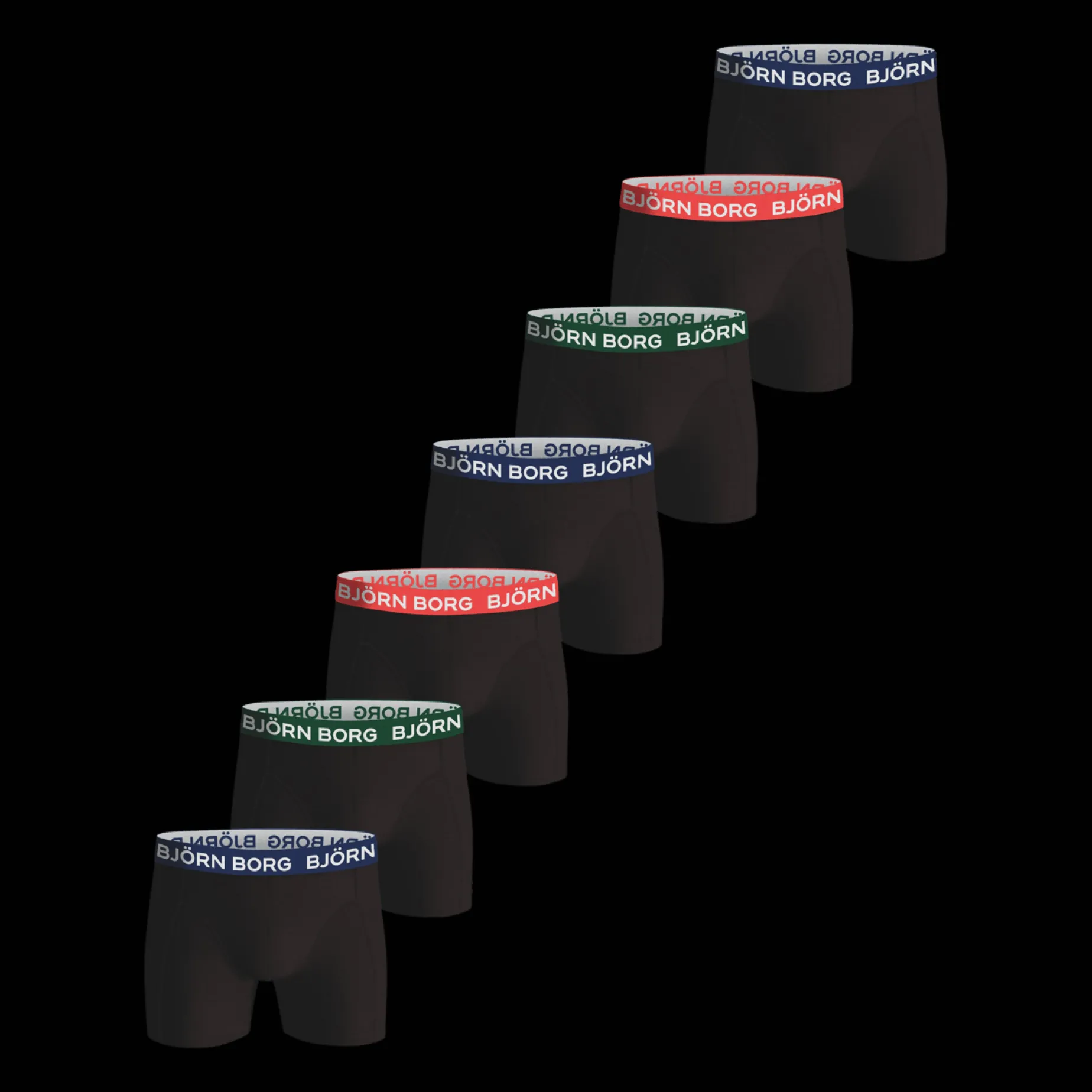 Cotton Stretch Boxer 7Pk, Boxer Herr