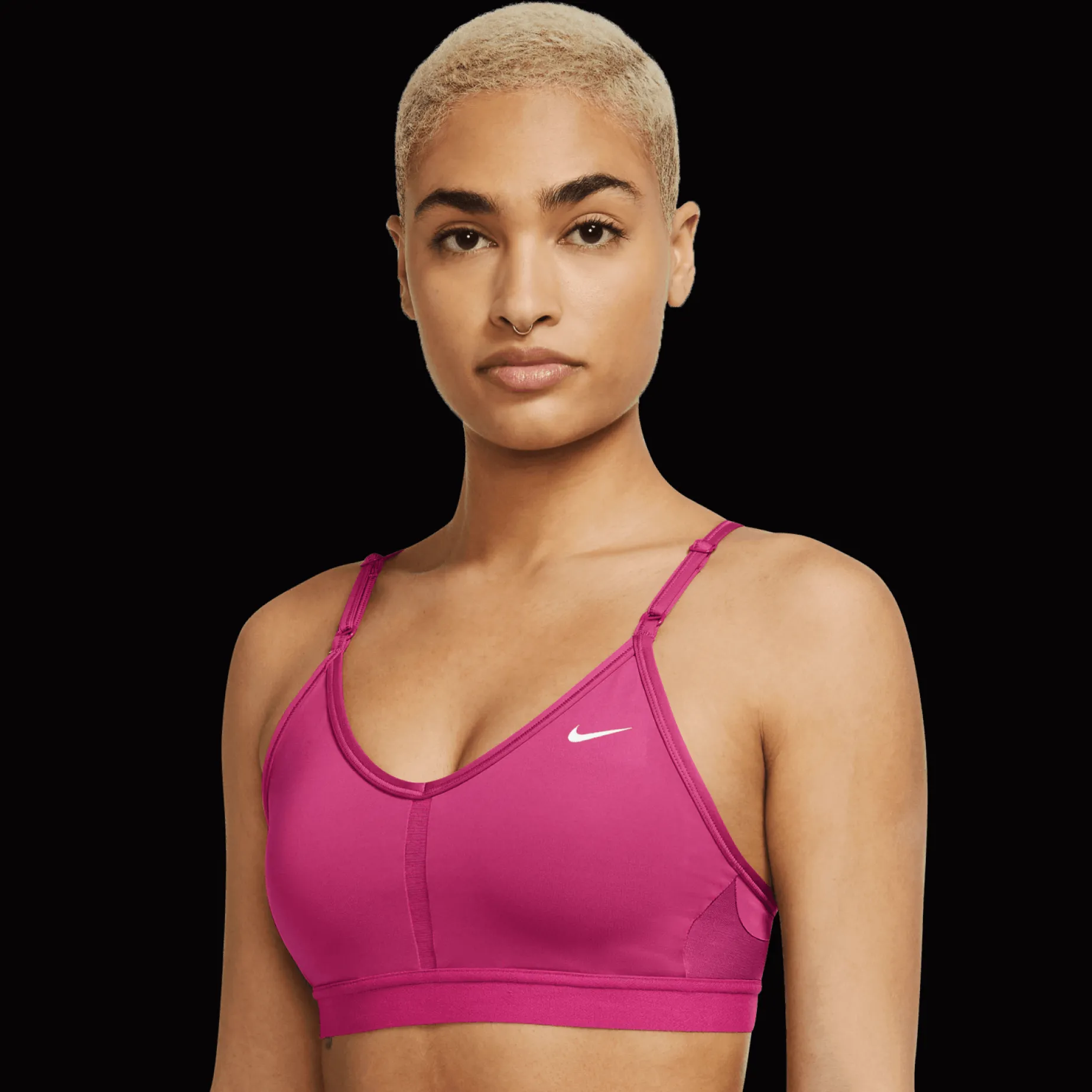 Dri-Fit Indy V-Neck Bra, Sport-Bh Dam