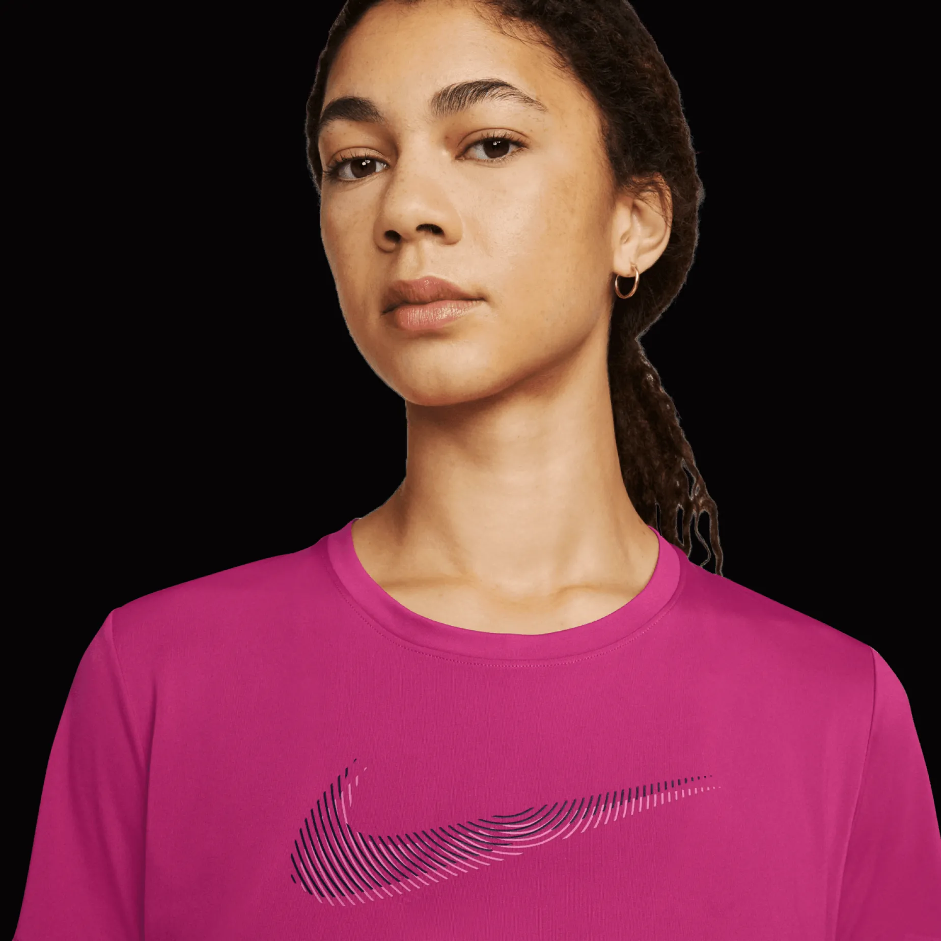 Dri-Fit Swoosh Short Sleeve Top, T-Shirt, Dam