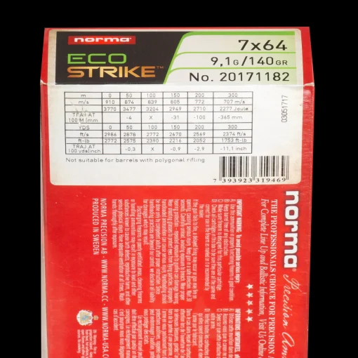 Ecostrike 7X64 9,1G/140Gr, Gevarsammunition