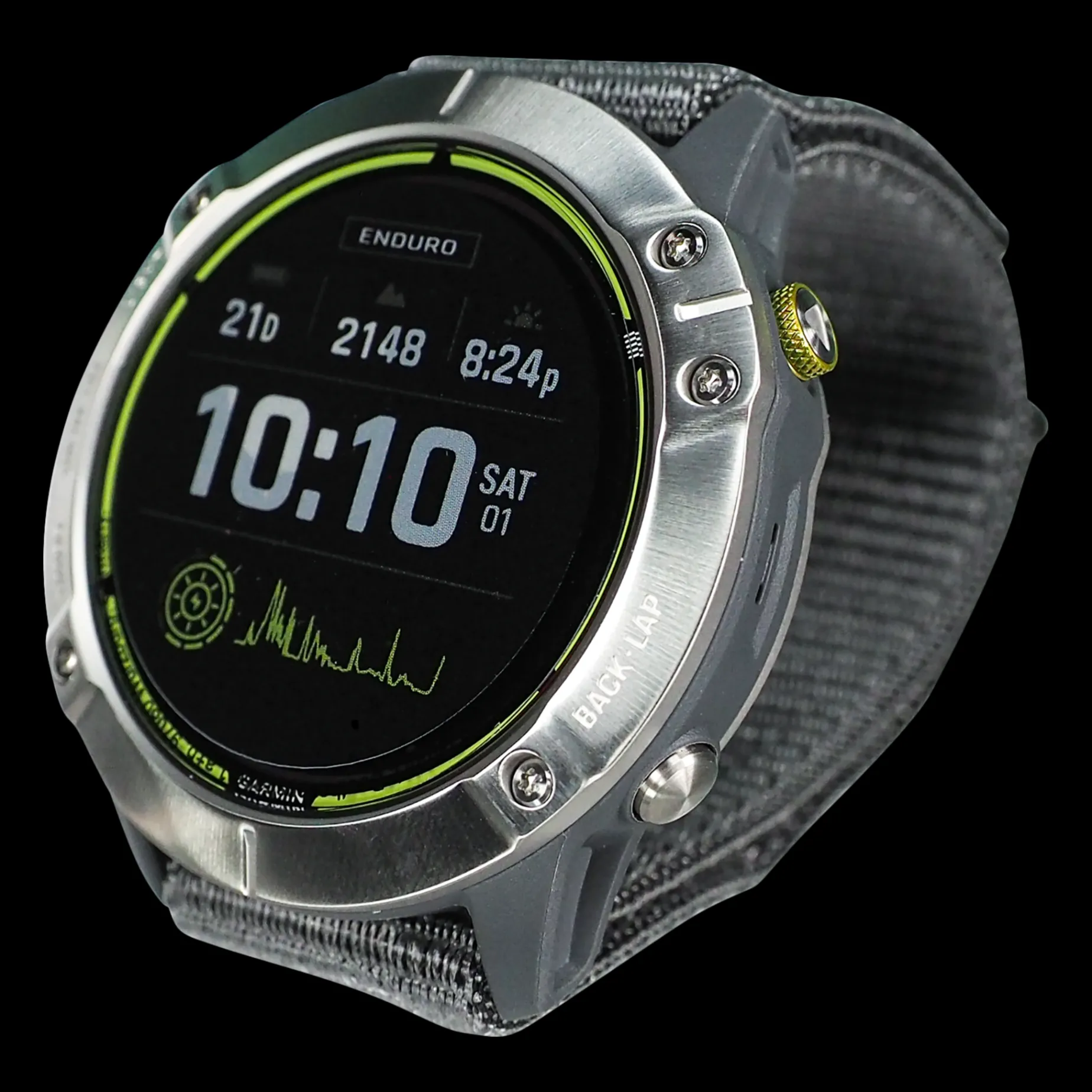 Enduro, Silver W /Gray Body, Gray Sport Loop Band, Multisportklocka Senior