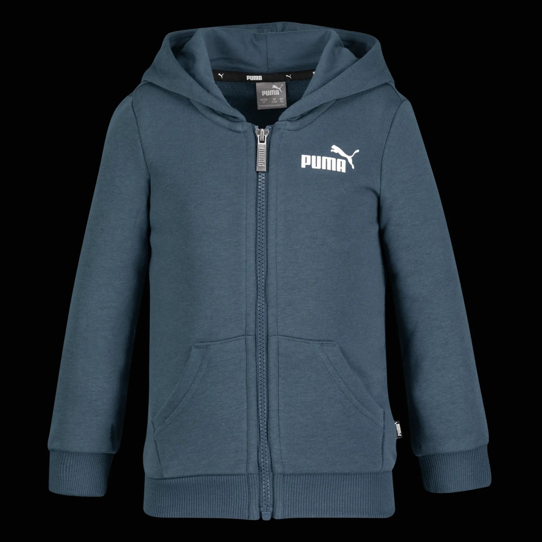Essential Small Logo Full Zip, Hoodie, Herr