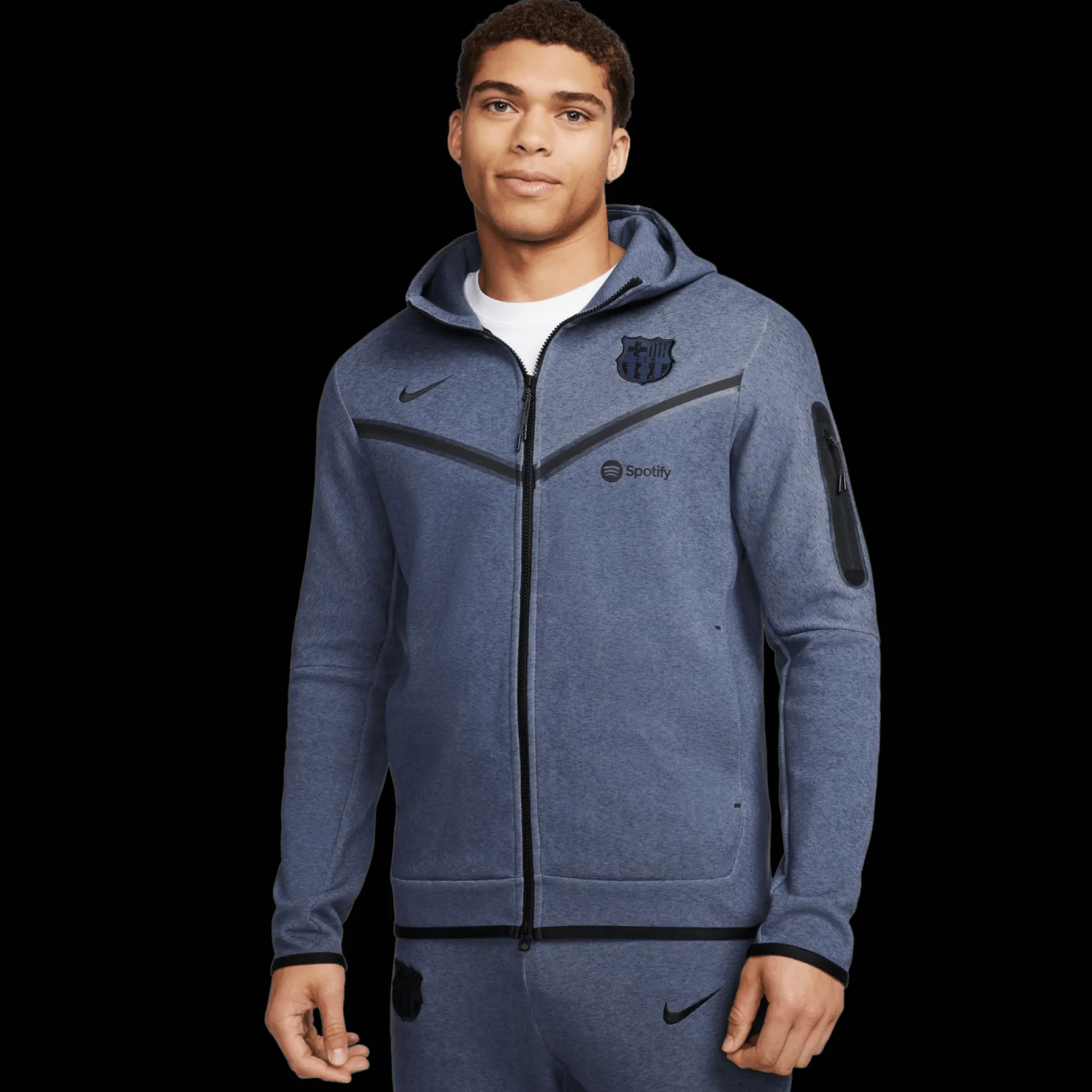 Fc Barcelona Techfleece Hoodie, Huvtroja, Unisex