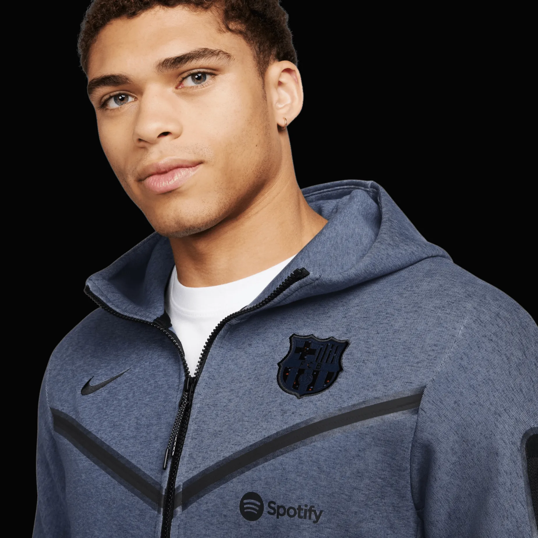 Fc Barcelona Techfleece Hoodie, Huvtroja, Unisex