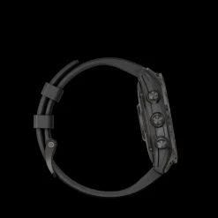 Fenix 7 Sapphire, Crbn Gry Dlc Ti W/Blk Band, Multisportklocka Unisex