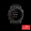 Fenix 7X,Saph/Carbon Gray/Ti W/Silcone Band, Multisportklocka, Unisex