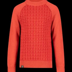 Flora Knitted Pattern Sweater, Stickad Troja Barn