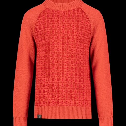 Flora Knitted Pattern Sweater, Stickad Troja Barn