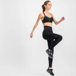 Front Zip Sports Bra, Sport-Bh, Dam