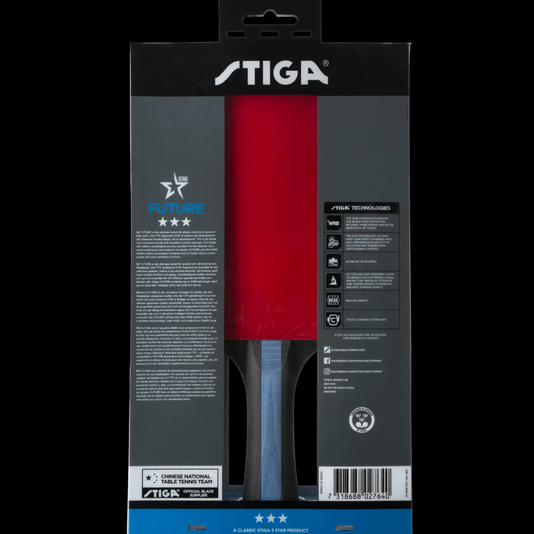 Future 3-Star, Bordtennisracket