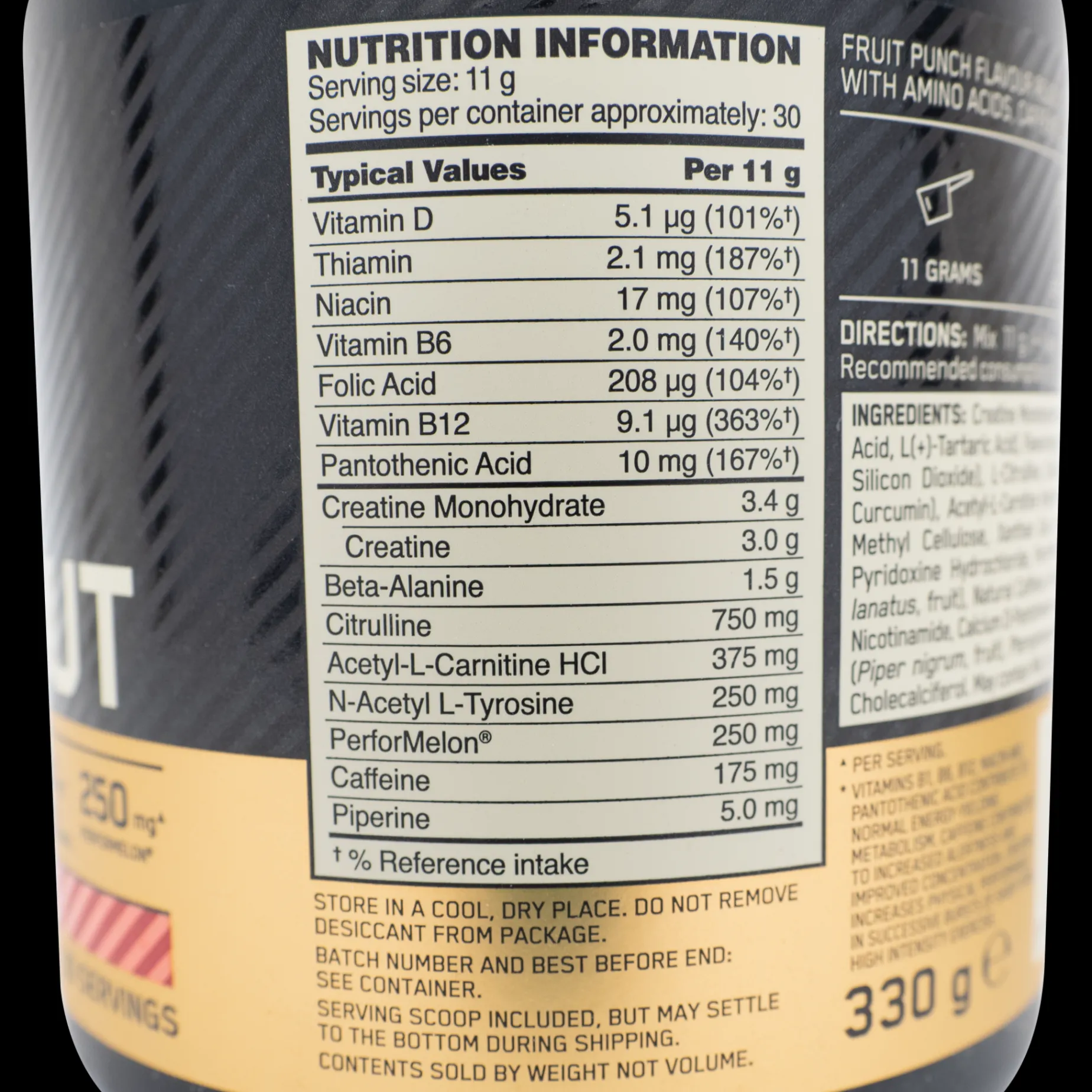 Gold Standard Pre Workout 330 G, Pre-Workout