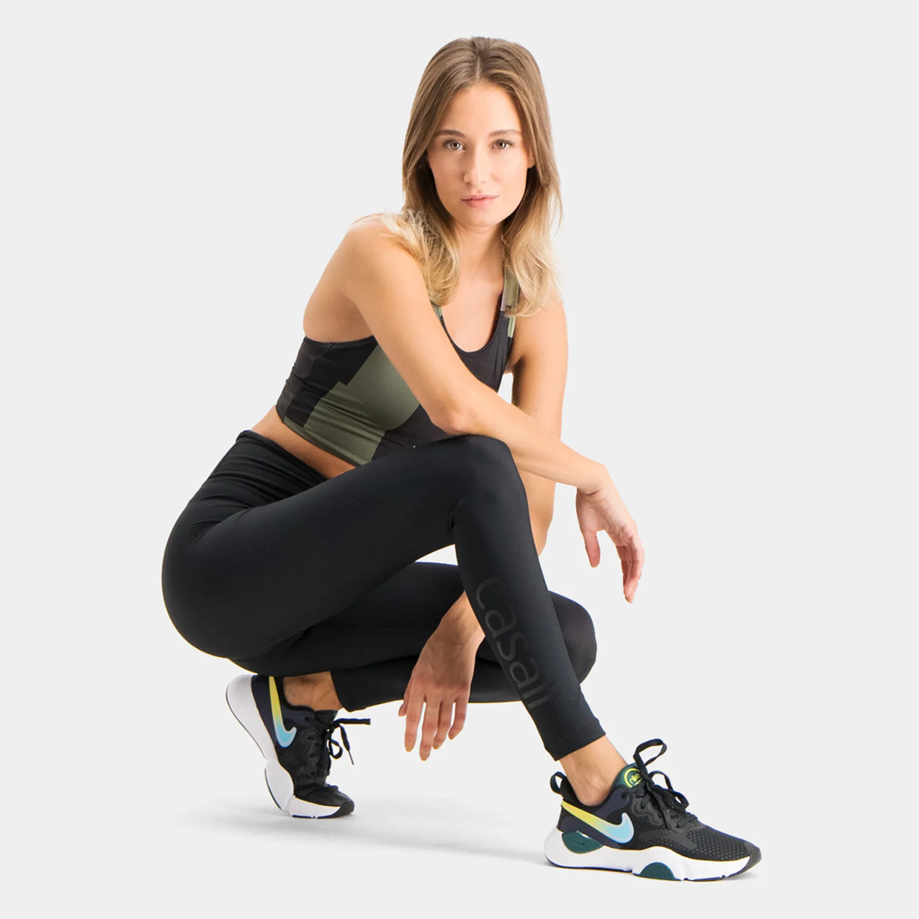 Graphic High Waist Tights, Traningstights Dam