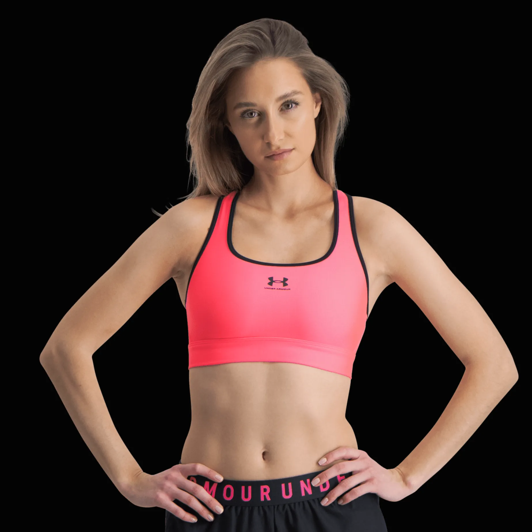 Hg Armour Mid Padless, Sport-Bh, Dam