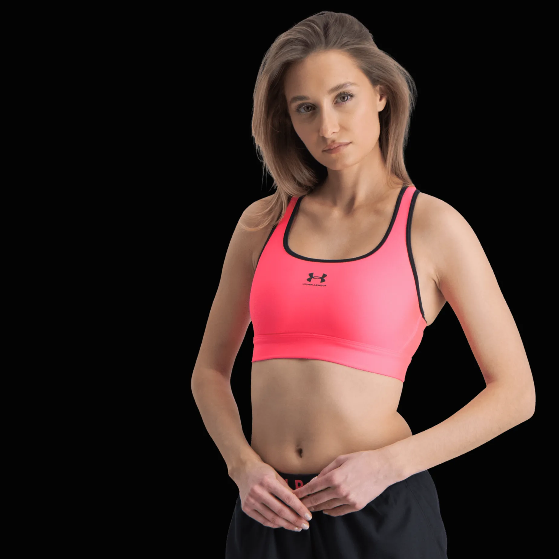 Hg Armour Mid Padless, Sport-Bh, Dam