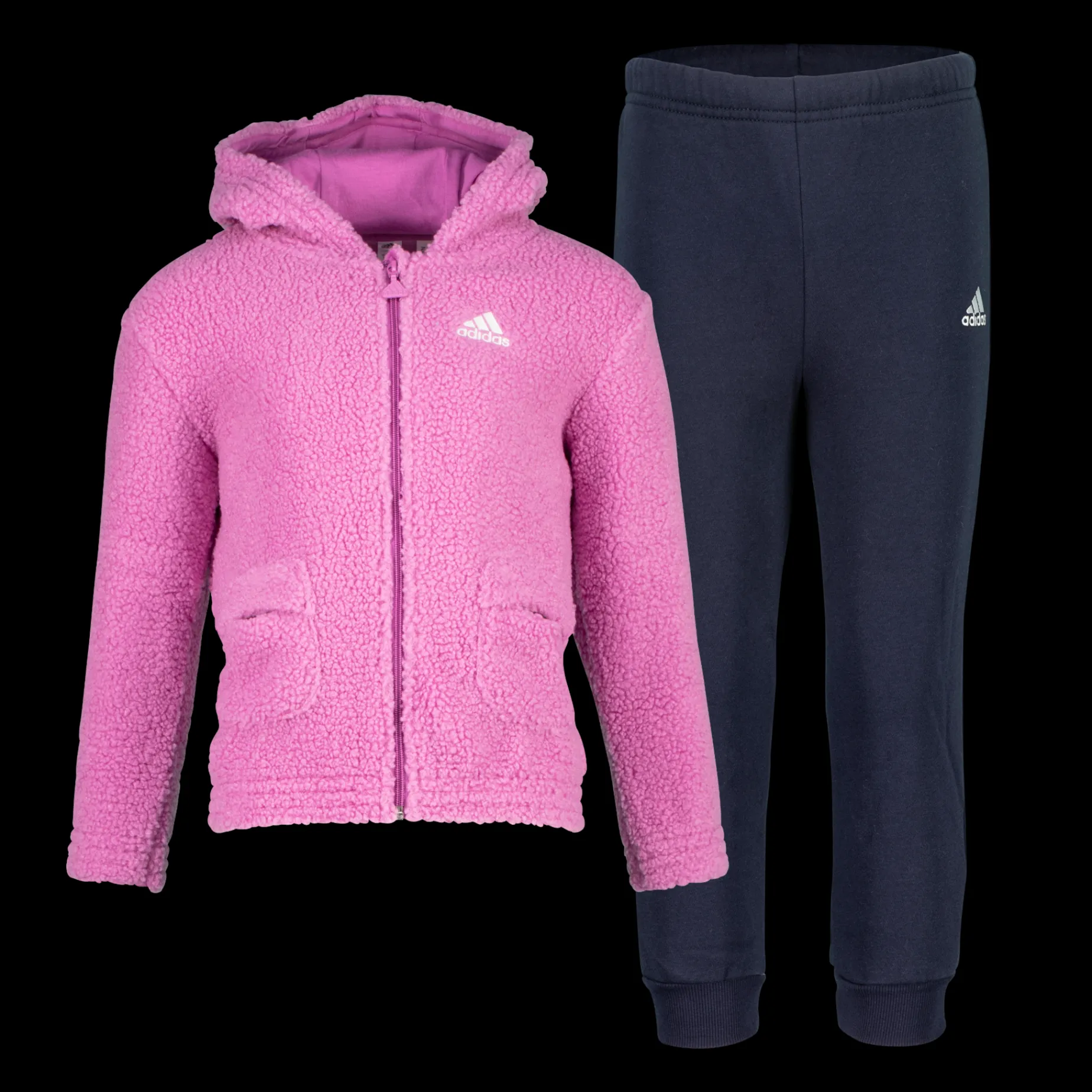 Hooded Teddy Fleece Tracksuit, Traningsdress Barn