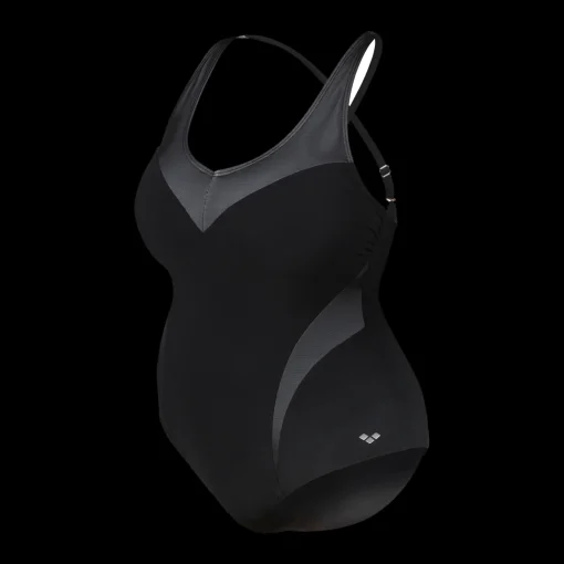 Isabel Light Cross Back One Piece Plus, Baddrakt Dam