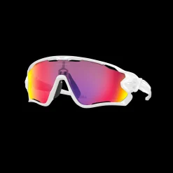 Jawbreaker Polished White W/Prizm Road, Landsvagsglasogon Unisex