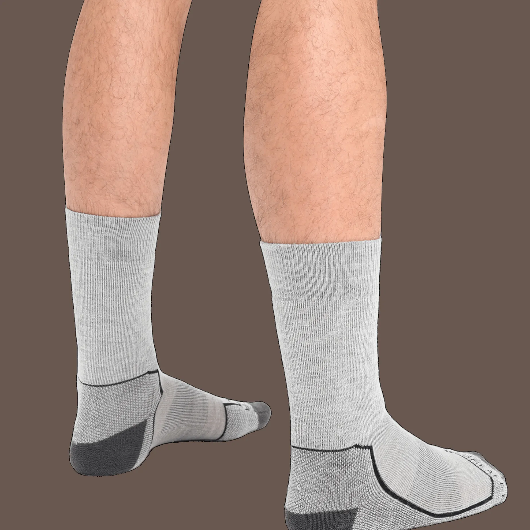 Men Hike+ Medium Crew, Ullstrumpa, Herr