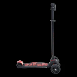 Micromaxi Deluxe Pro Black/Red 3 Scooter, Sparkcykel Barn