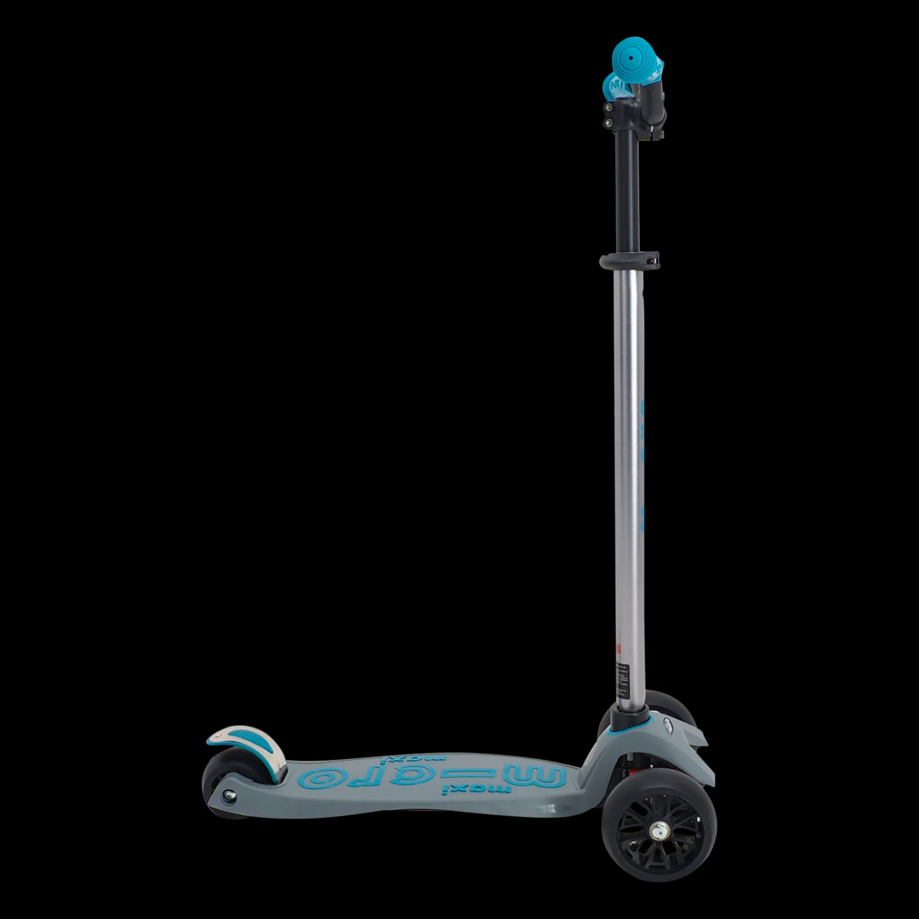 Micromaxi Deluxe Pro Grey/Aqua 3 Scooter, Sparkcykel Barn