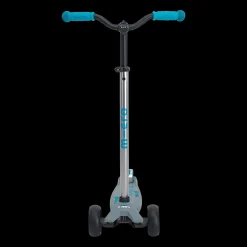 Micromaxi Deluxe Pro Grey/Aqua 3 Scooter, Sparkcykel Barn