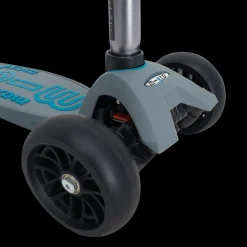 Micromaxi Deluxe Pro Grey/Aqua 3 Scooter, Sparkcykel Barn