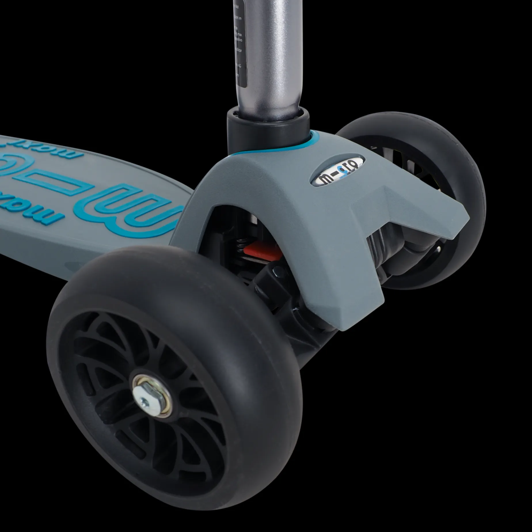 Micromaxi Deluxe Pro Grey/Aqua 3 Scooter, Sparkcykel Barn