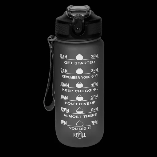 Motivational Bottle 0,6L, Motiverande Dryckesflaska