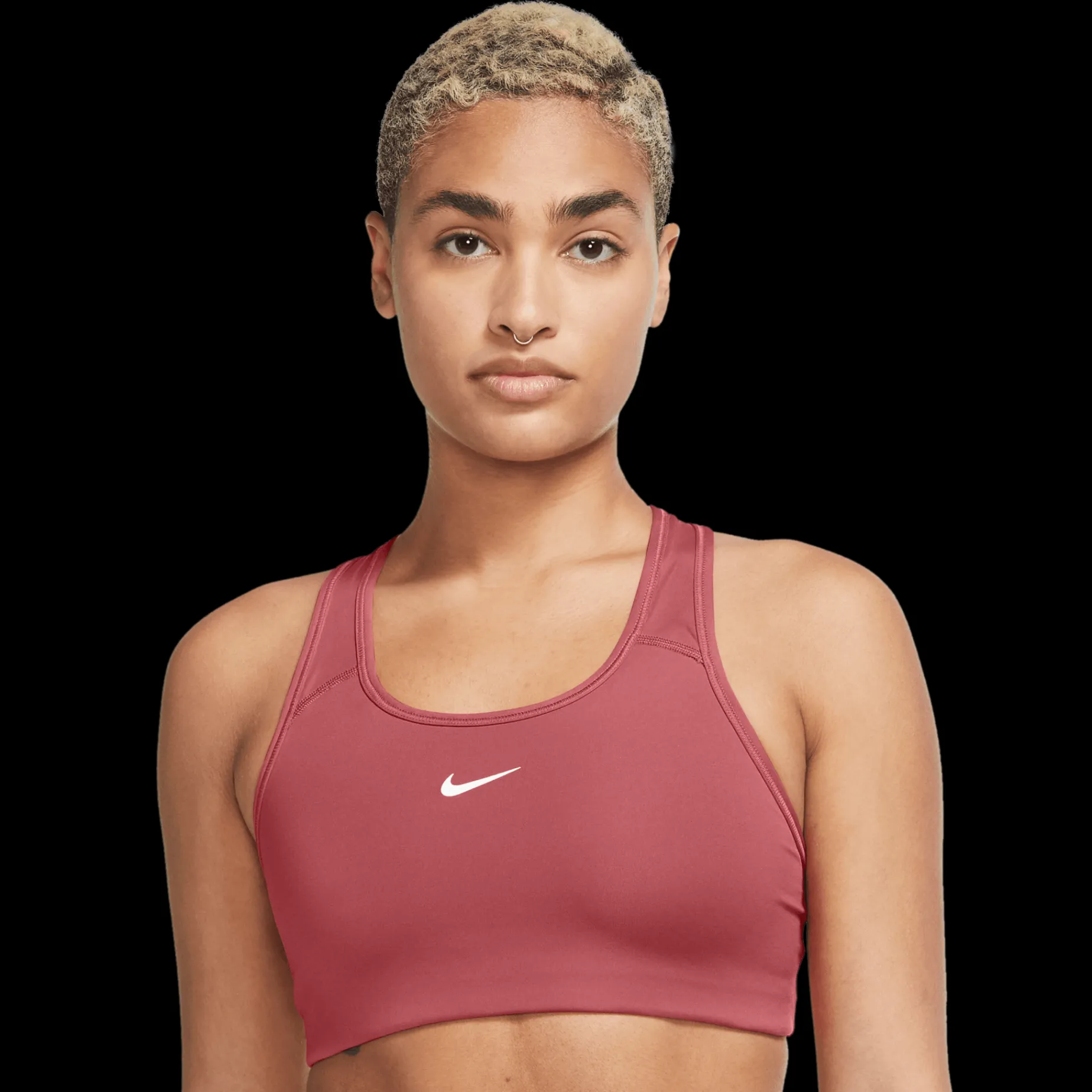 Nike Dri-Fit Swoosh 1 Piece Pad Bra, Sport-Bh Dam