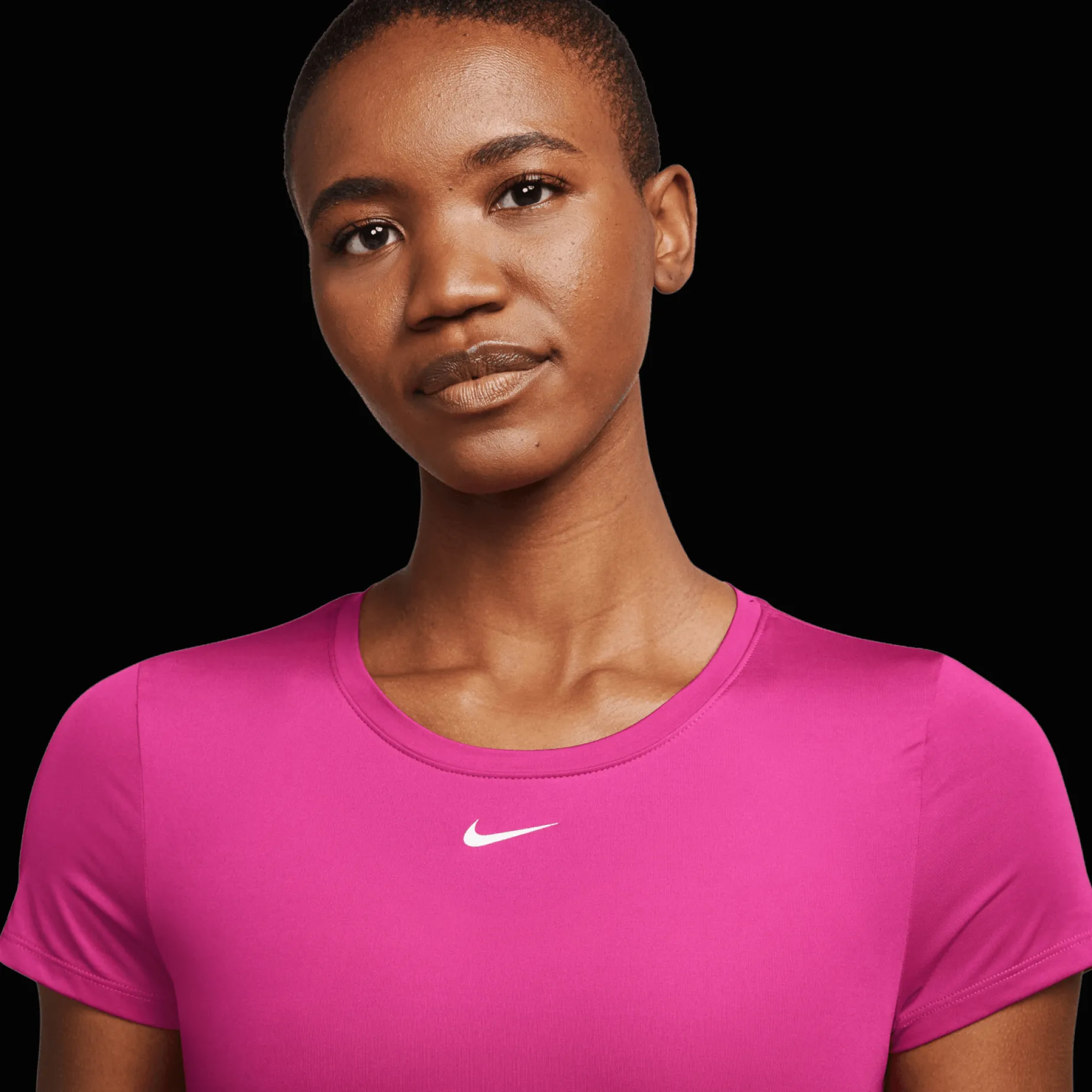 One Dri-Fit Short Sleeve Slim Top, T-Shirt Dam