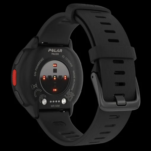 Polar Pacer Blk/Blk S-L, Loparklocka Unisex