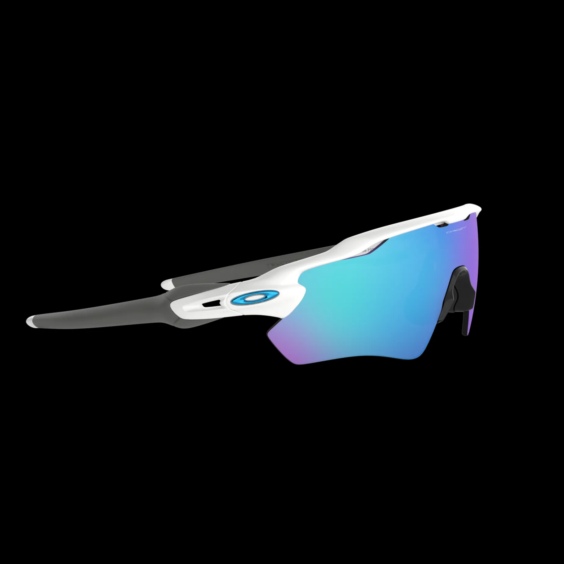 Radar Ev Path Pol Wht W/ Prizm Sapphire, Skid-/Cykelglasogon, Unisex