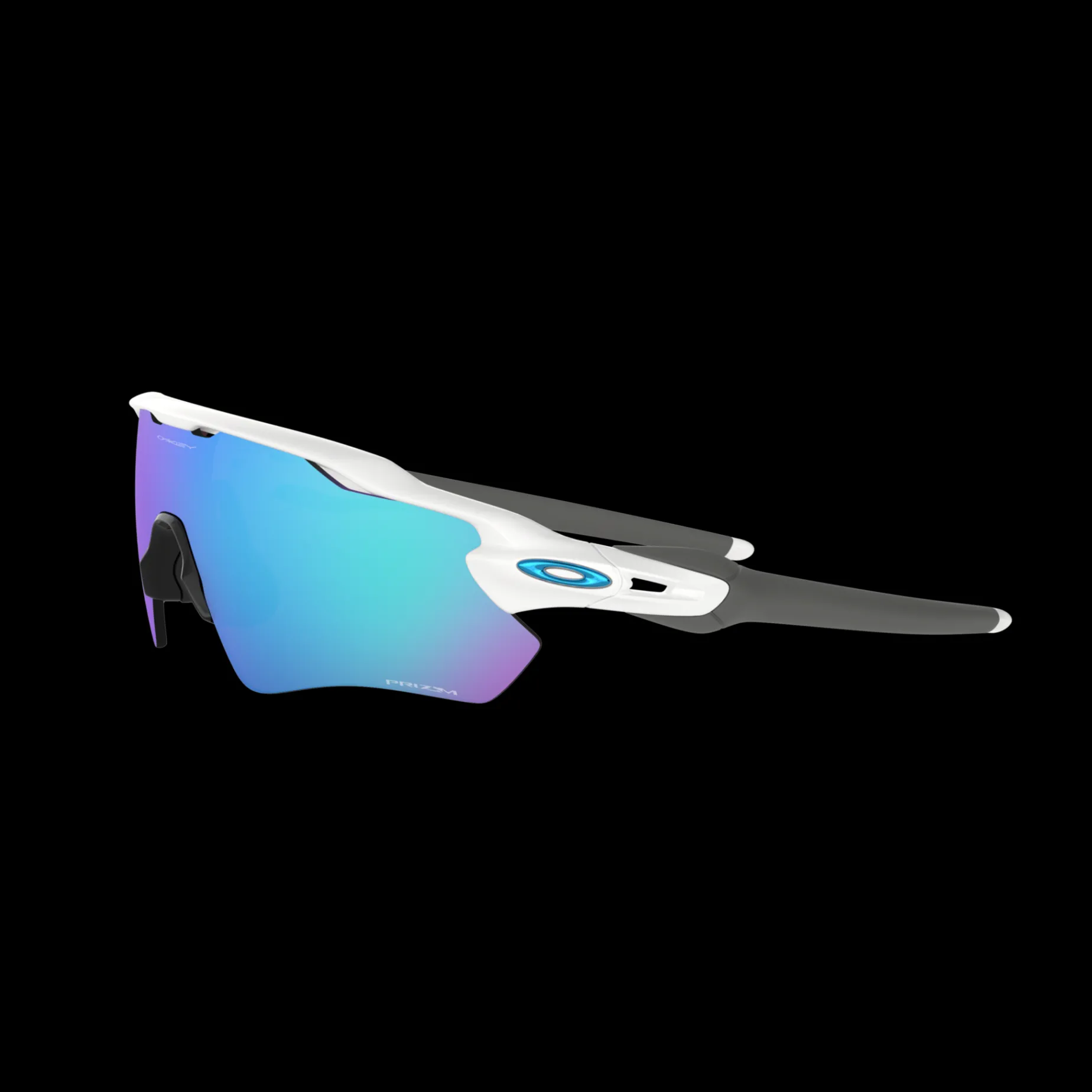 Radar Ev Path Pol Wht W/ Prizm Sapphire, Skid-/Cykelglasogon, Unisex