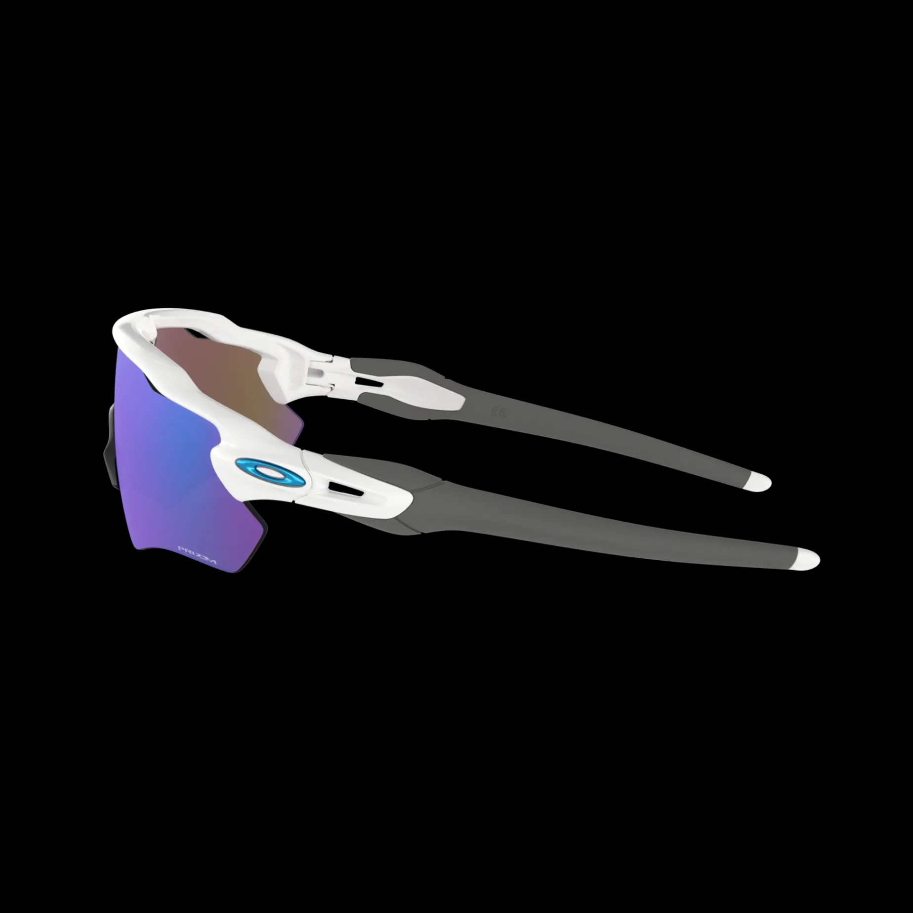 Radar Ev Path Pol Wht W/ Prizm Sapphire, Skid-/Cykelglasogon, Unisex