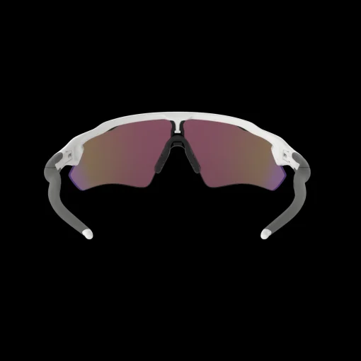 Radar Ev Path Pol Wht W/ Prizm Sapphire, Skid-/Cykelglasogon, Unisex