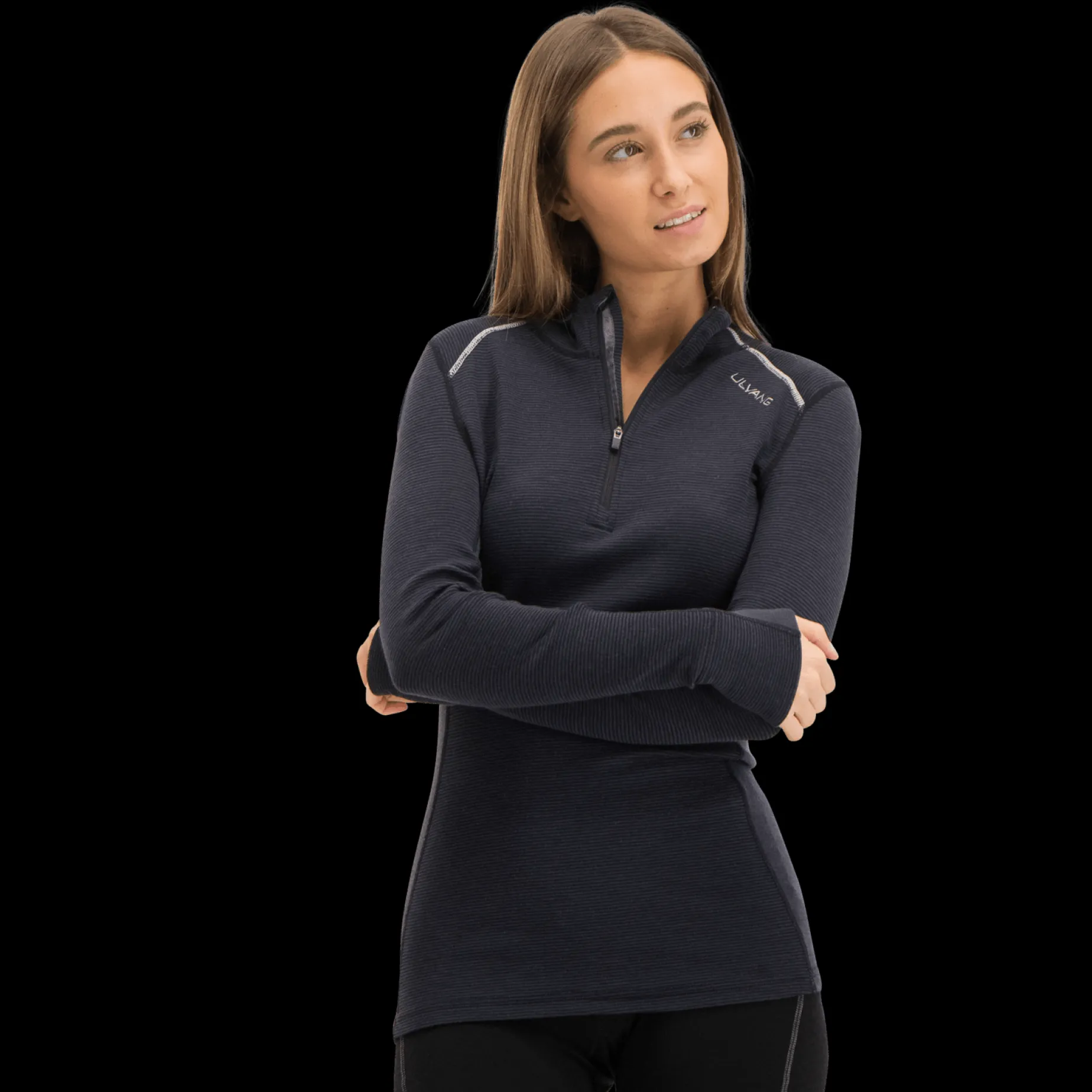 Rav 100% Turtle Neck Half Zip, Ulltroja Dam