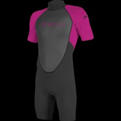Reactor 2Mm Back Zip Short Sleeve Spring, Kort Vatdrakt, Junior