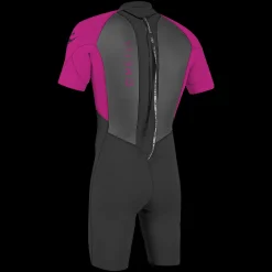 Reactor 2Mm Back Zip Short Sleeve Spring, Kort Vatdrakt, Junior