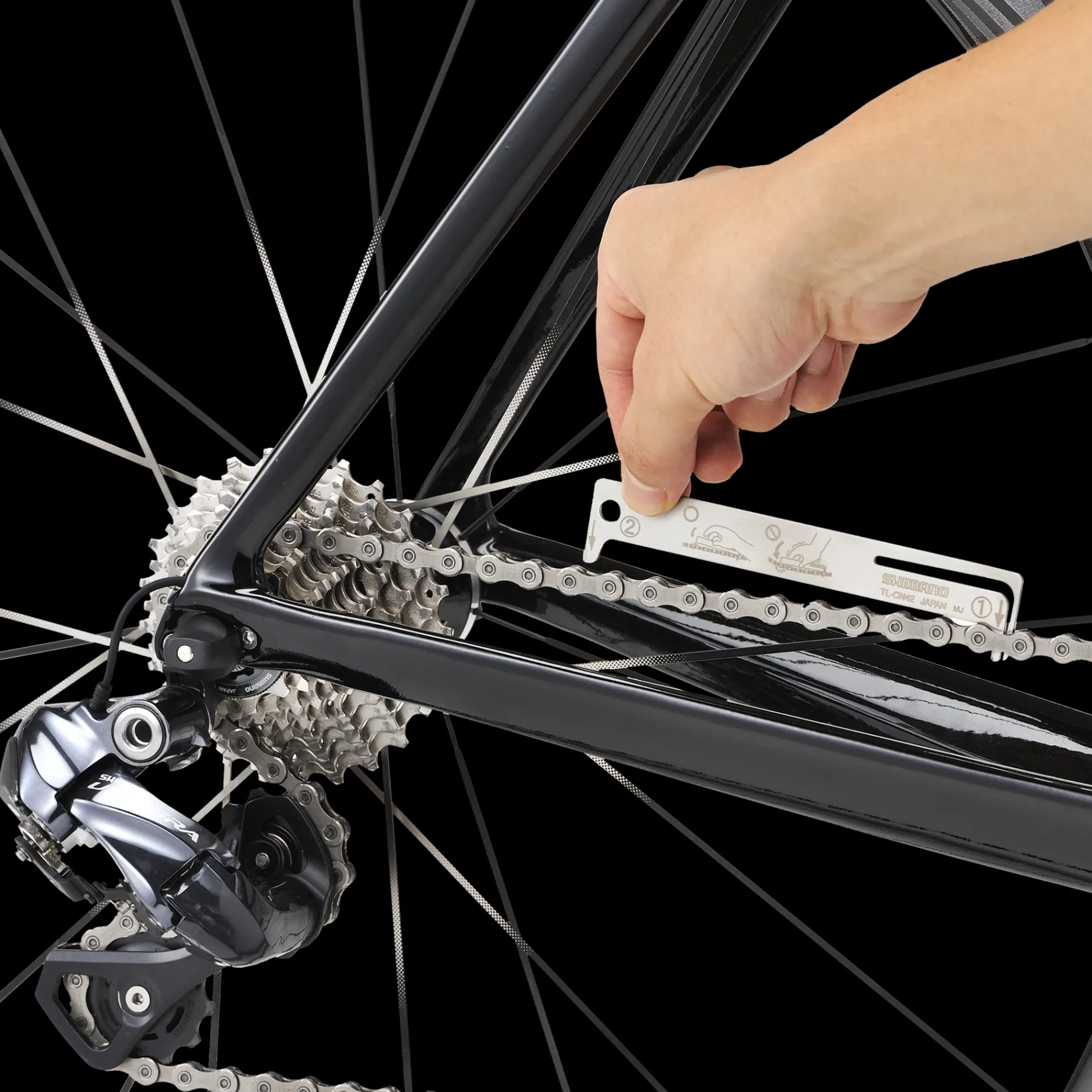 Shimano Chainwear Indicator, Slitagematare For Cykelkedja