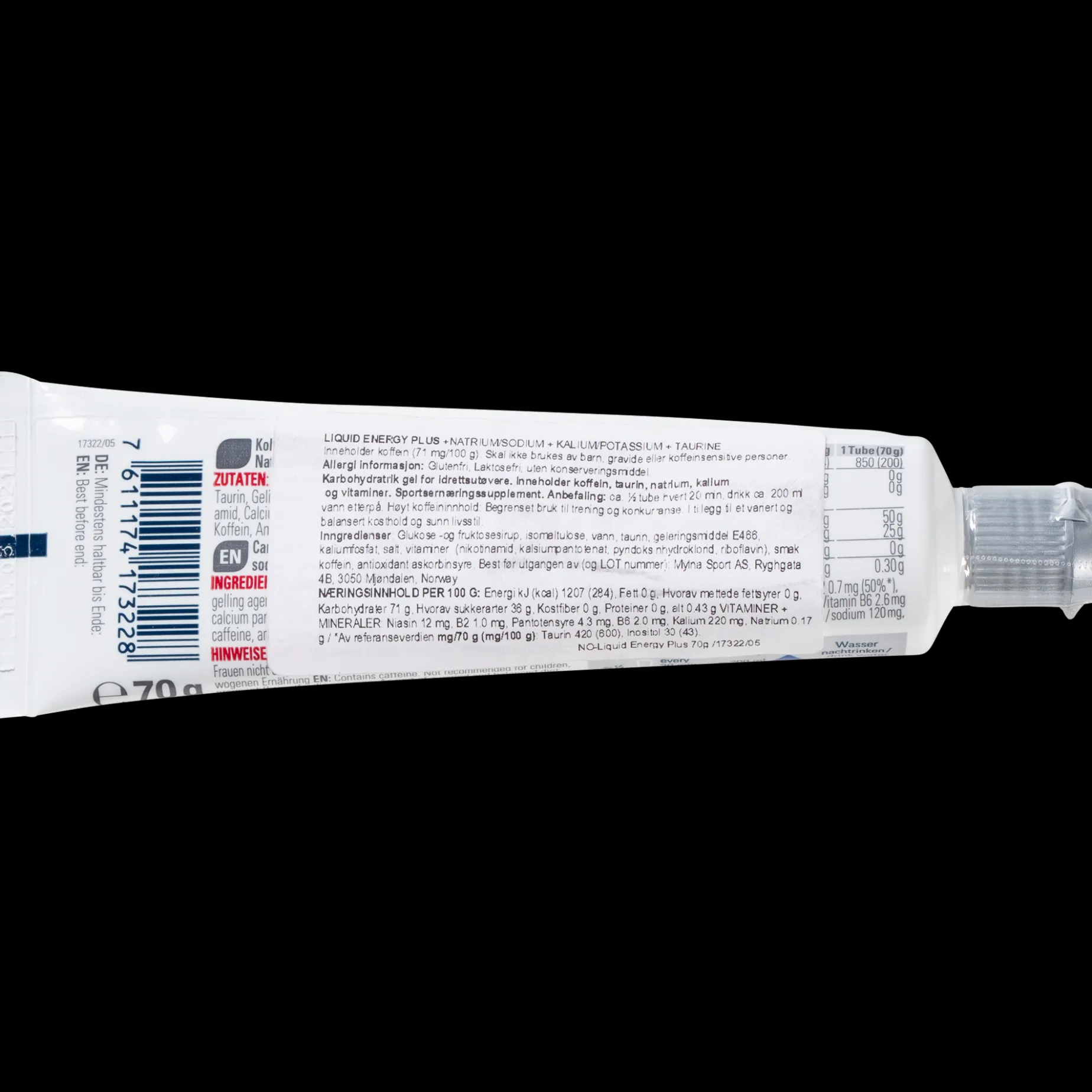 Sponser Liquid Energy Plus-Tub, Energigel