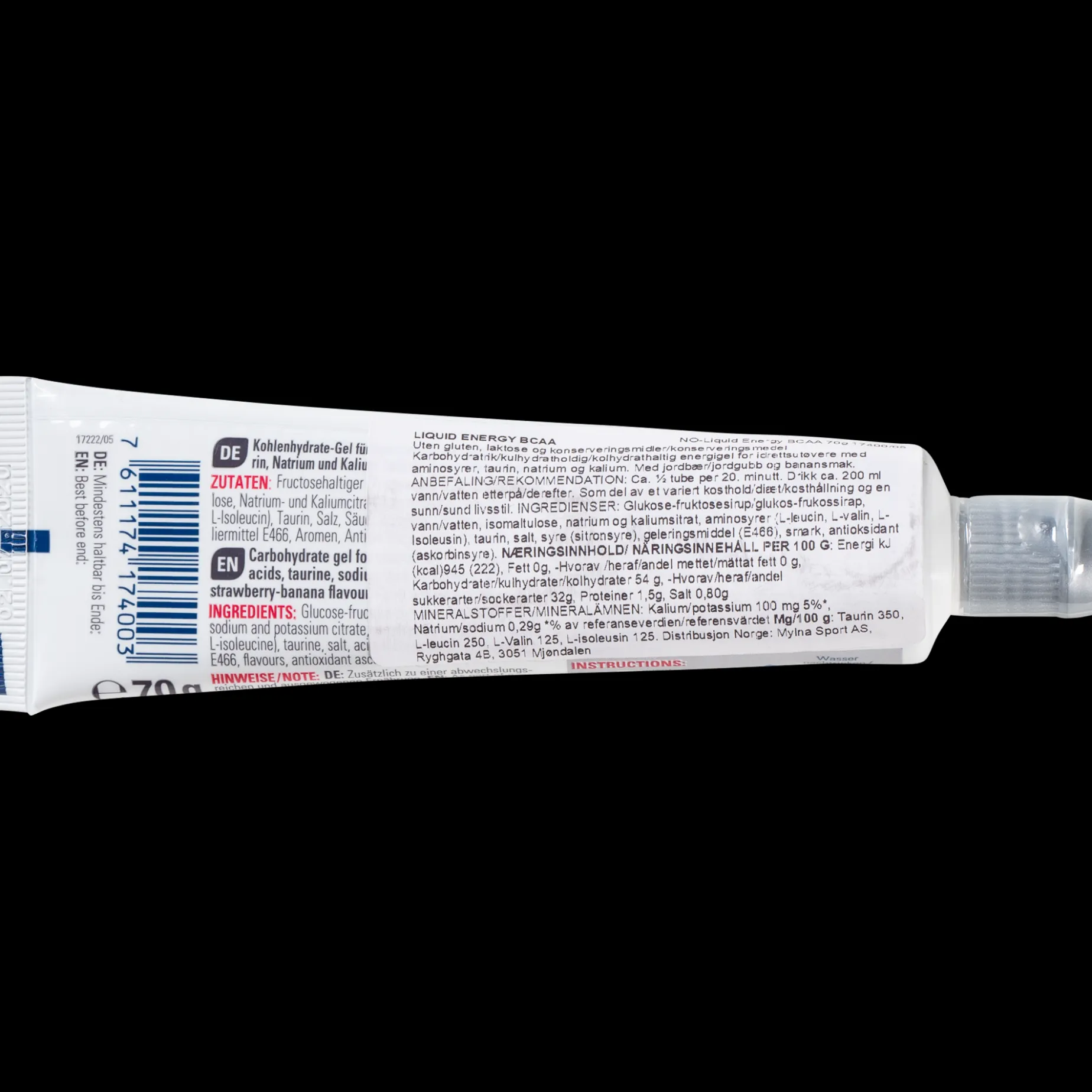 Sponser Liquid Energy Tube Bcaa, Gel