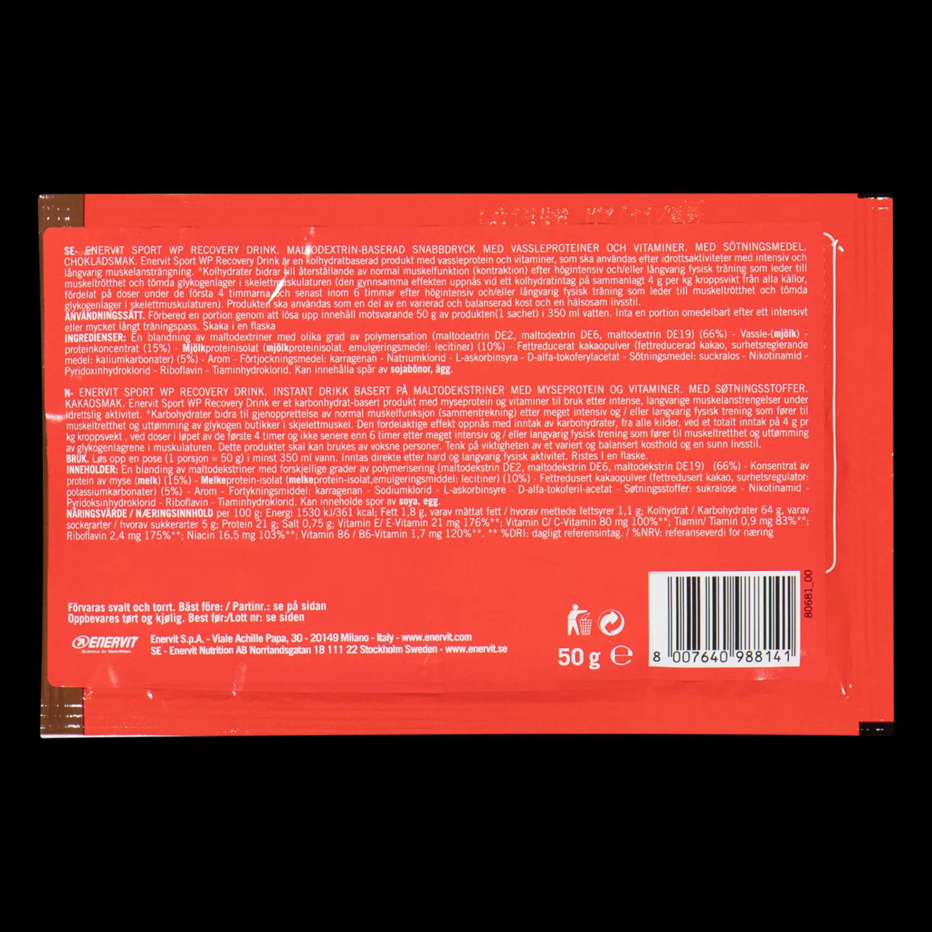 Sport Wp Recovery Drink, Sportdryck