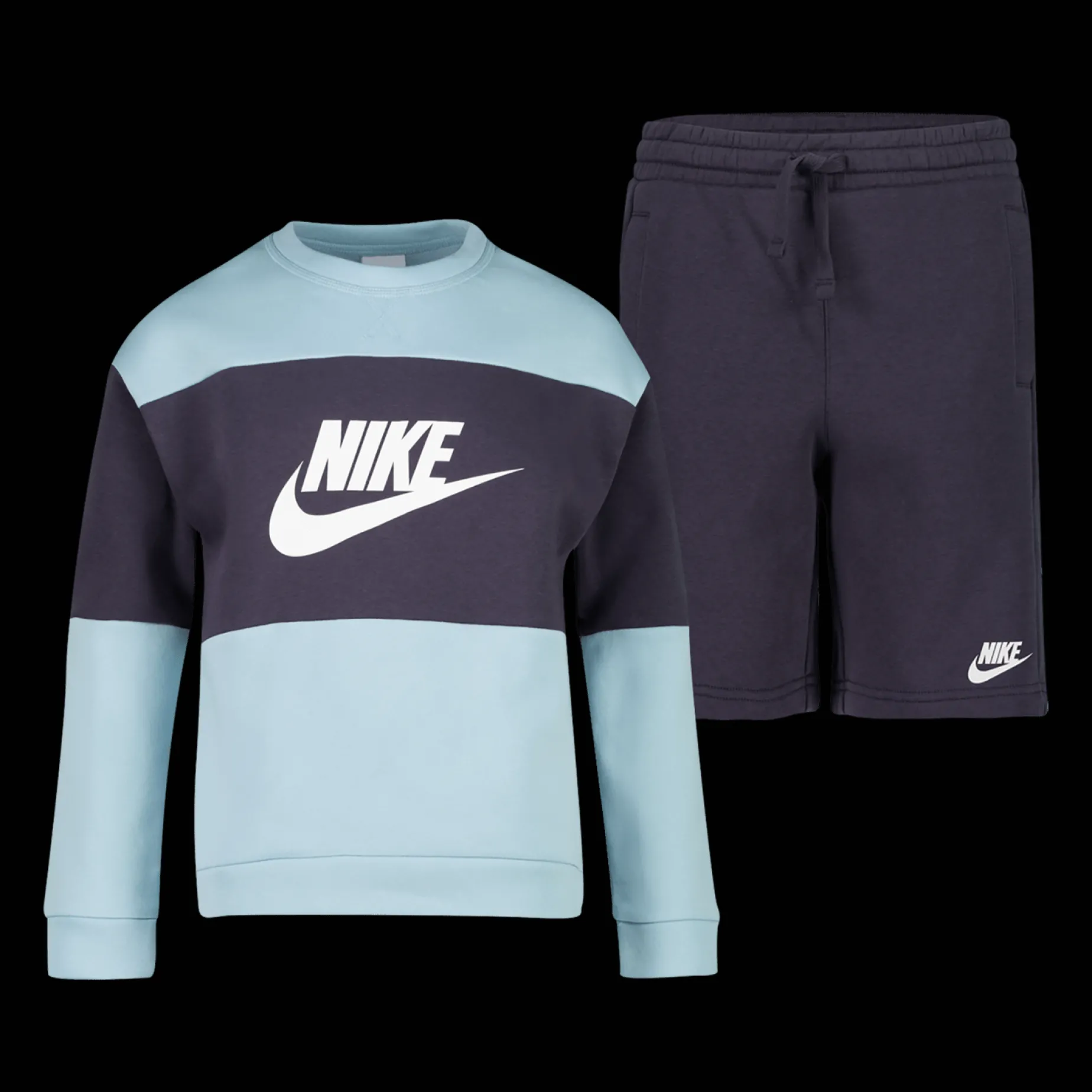 Sportswear French Terry Tracksuit, Tracksuit Med Shorts Junior