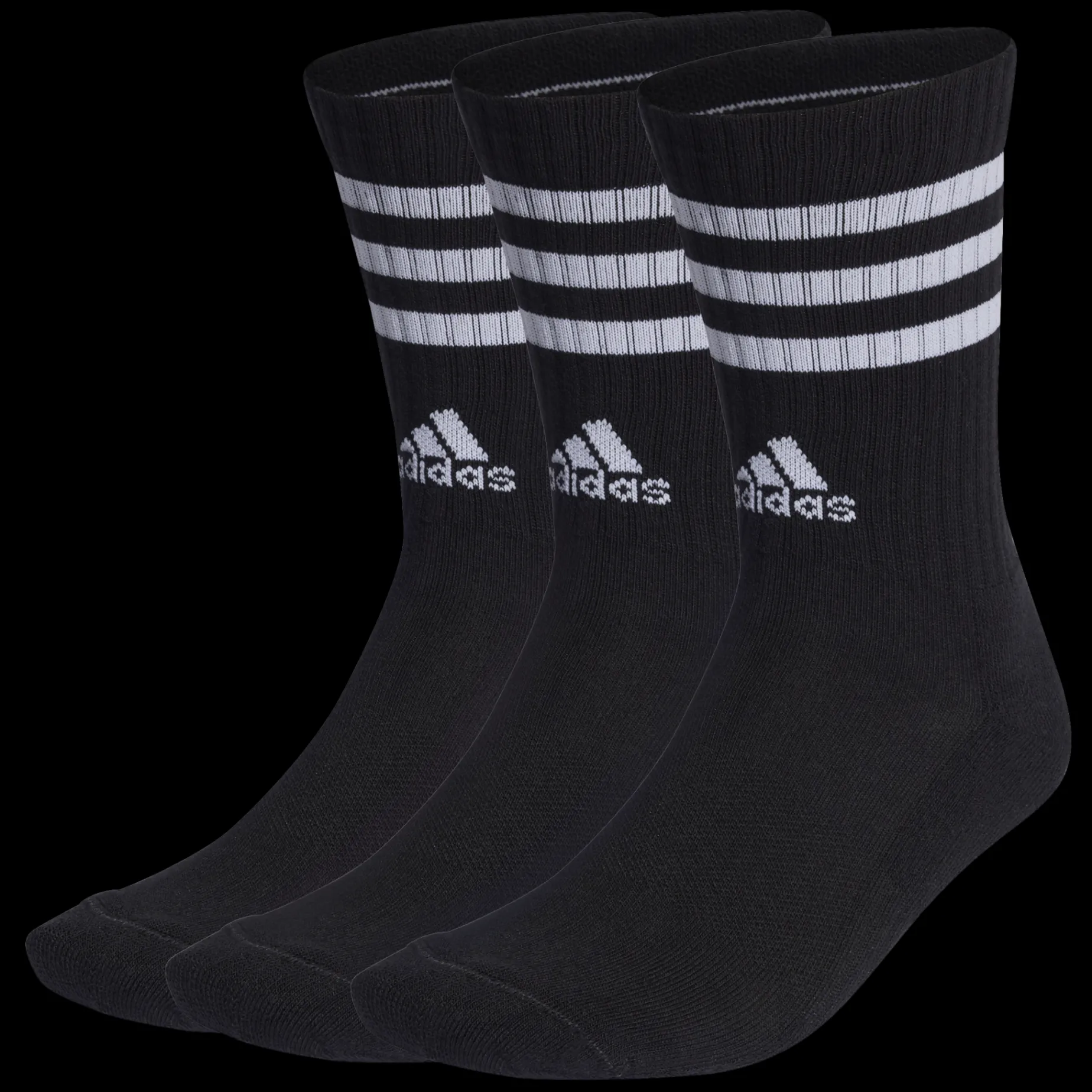 3-Stripes Cushioned Crew Socks 3 Pairs, Tennisstrumpor, Unisex